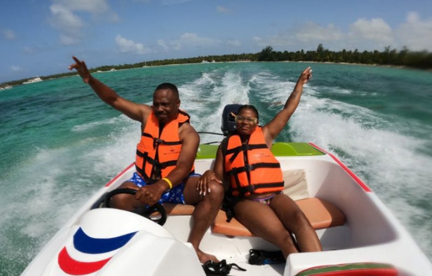 Speed Boat and Snorkling